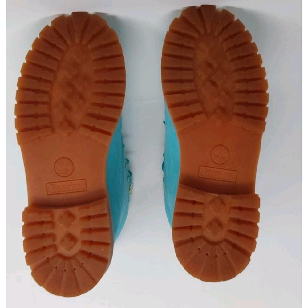 Timberland x Villa 6” Premium Boots Aqua Blue Nubuck Juniors Size 7/Women's 8.5 - Picture 5 of 16